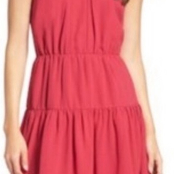 Nordstrom Chelsea 28 Pink Raspberry Tiered Dress - Picture 3 of 7